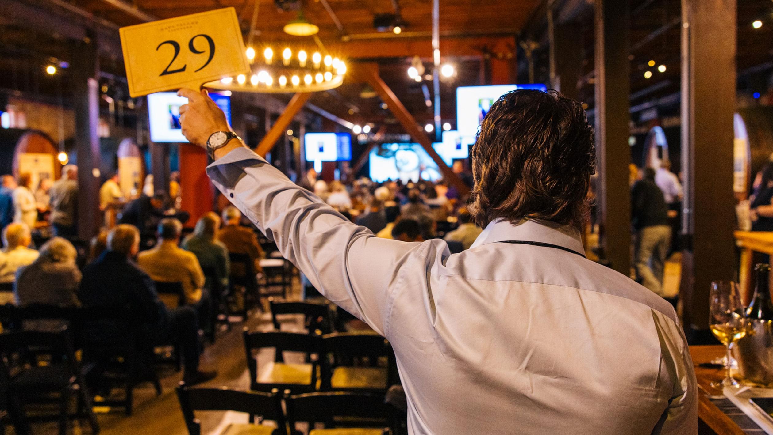 how to buy wine at auction