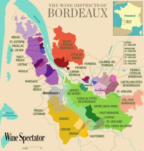 vintage bordeaux wine